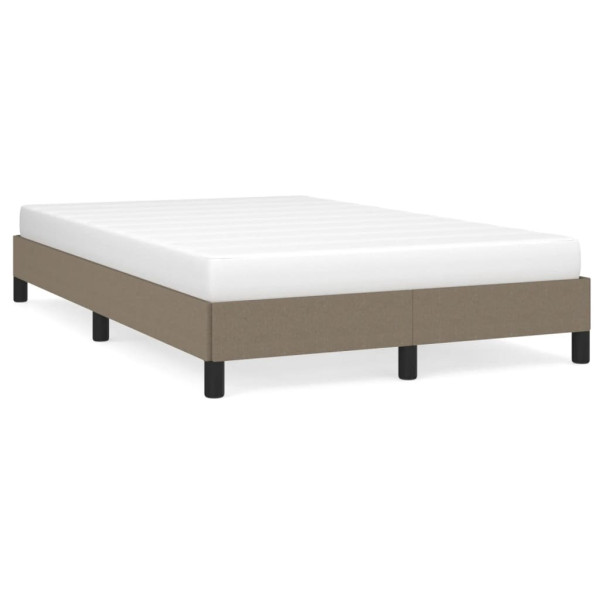 Estructura de cama tela gris taupe 120x190 cm D