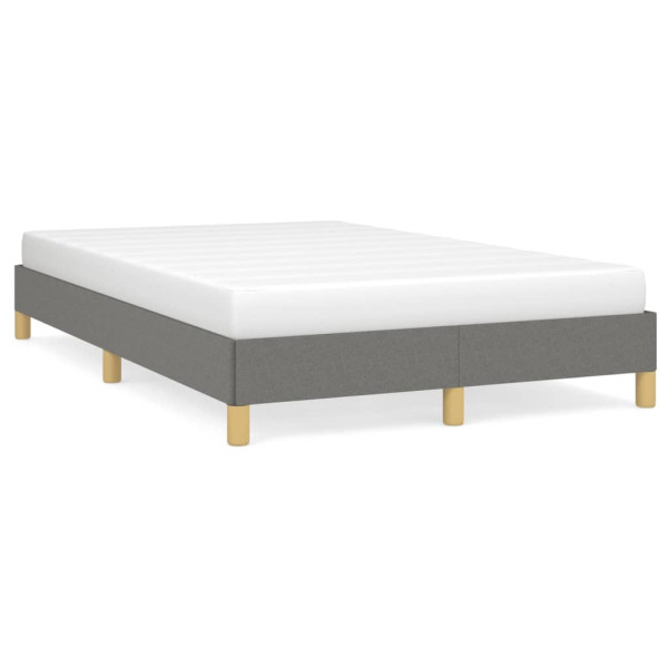 Estrutura de cama de tecido cinza escuro 120x190 cm D