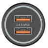 Cargador de coche doble tech one tech tec2802/ 2xusb/ 2.4a 1