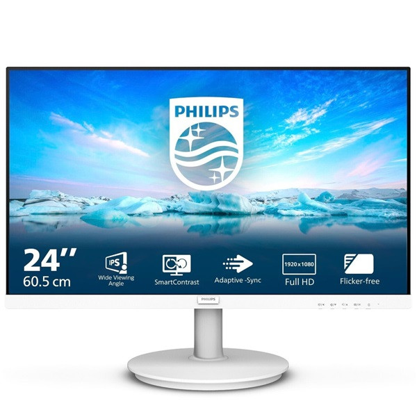 Monitor PHILIPS 23.8" IPS 241V8AW blanco D