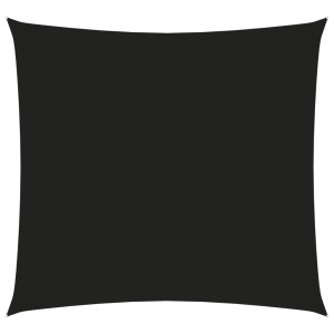 Toldo de vela cuadrado tela Oxford negro 2x2 m D