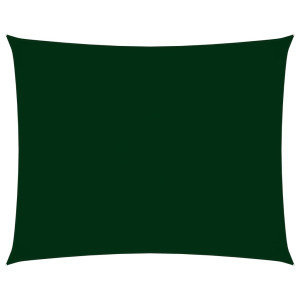 Toldo de vela rectangular tela Oxford verde oscuro 3x5 m D