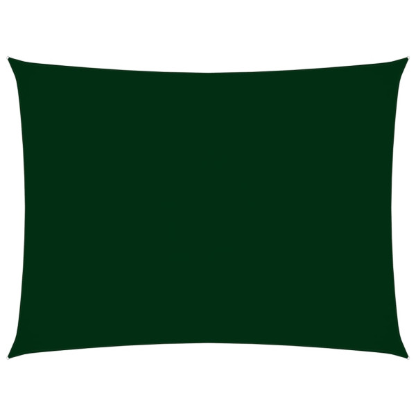Toldo de vela rectangular tela Oxford verde oscuro 2.5x4 m D