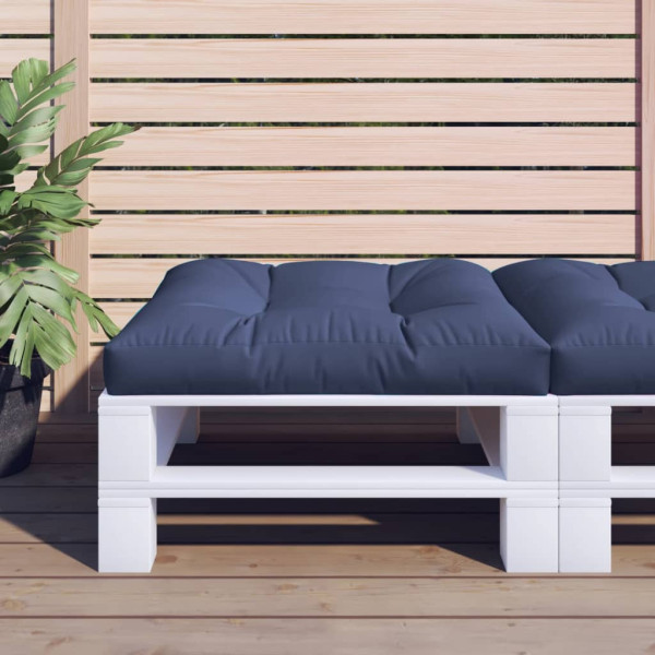 Almofada para sofá em palete de tecido azul marinho 70x70x12 cm D