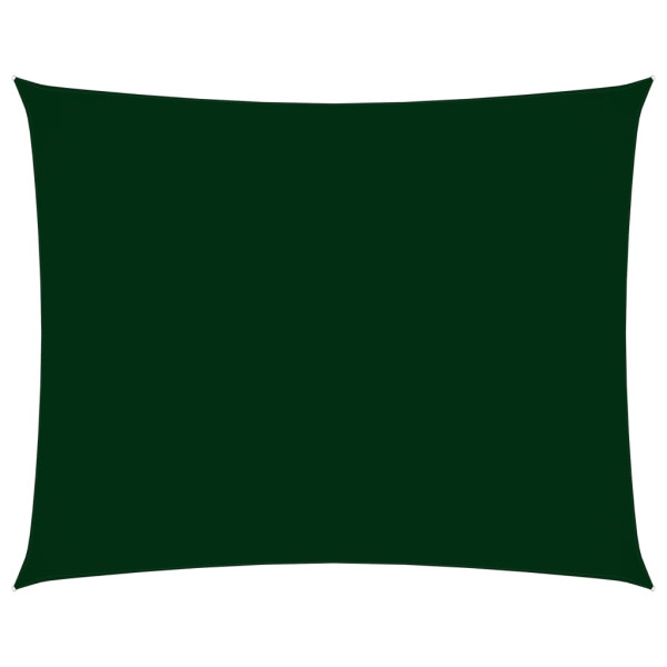 Telhado de vela retangular de tecido Oxford verde escuro 4x5 m D