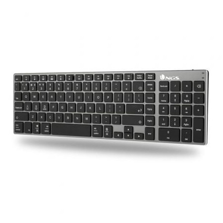 Teclado Inalámbrico Por Bluetooth Ngs Fortune-bt Gris