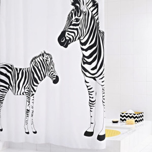 RIDDER Cortina de chuveiro Zebra 180x200 cm D