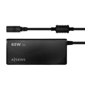 Cargador de Portátil Aisens ASLC-65WAUTO-BK 9 conectores voltaje 18.5-20V D