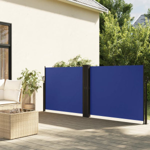 Toldo lateral retráctil azul 100x600 cm D