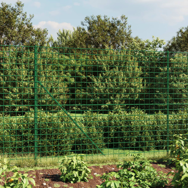 Cerca de arame com pontas de ancoragem verde 1,6x10 m D