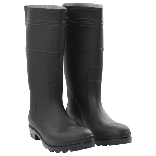 Botas de agua negro número 44 PVC D