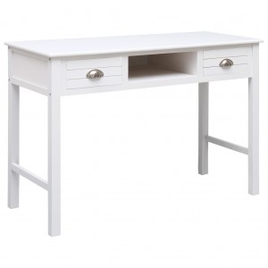 Mesa de madeira branca 110x45x76 cm D