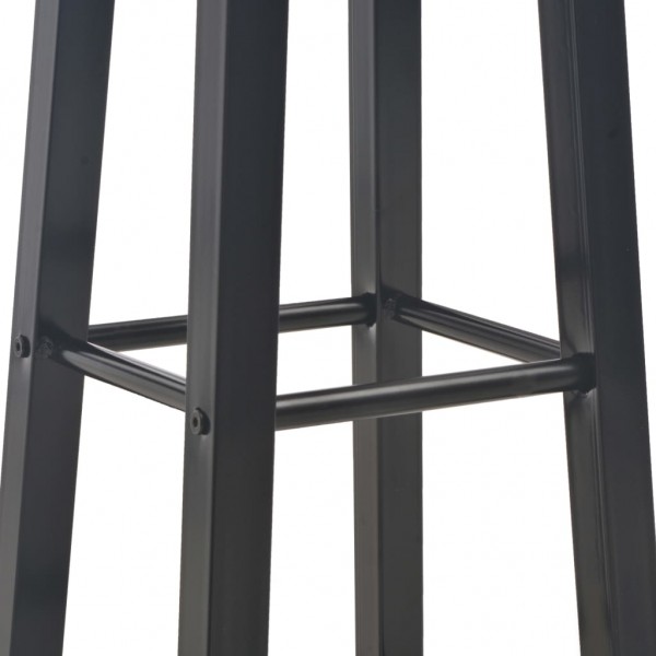 Bancos de bar 2 pcs MDF preto M 5