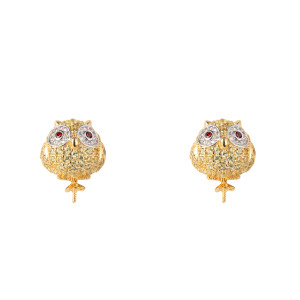 BRINCOS LANCASTER FEMININO LANCASTER JLA-EAR-OWL-6 1.2MM D