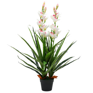 Planta artificial orquídea con macetero 100 cm verde D