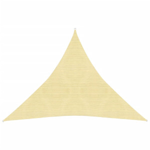 Toldo de vela HDPE beige 160 g/m² 6x6x6 m D