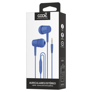 Auriculares 3,5 mm COOL Bear Stereo Con Micro Azul H