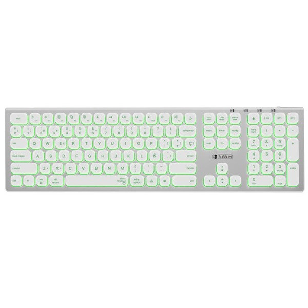 Teclado sem fio Subblim SUBKB-3MIE300 branco D