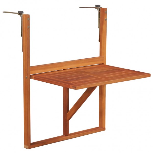 Mesa de balcão pendente madeira maciça de acácia 64.5x44x80 cm D