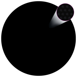 Cubierta de piscina PE negra 300 cm D