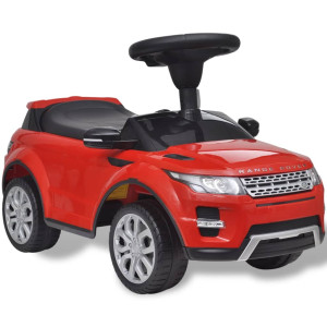 Coche de juguete rojo con música. modelo Land Rover 348 D