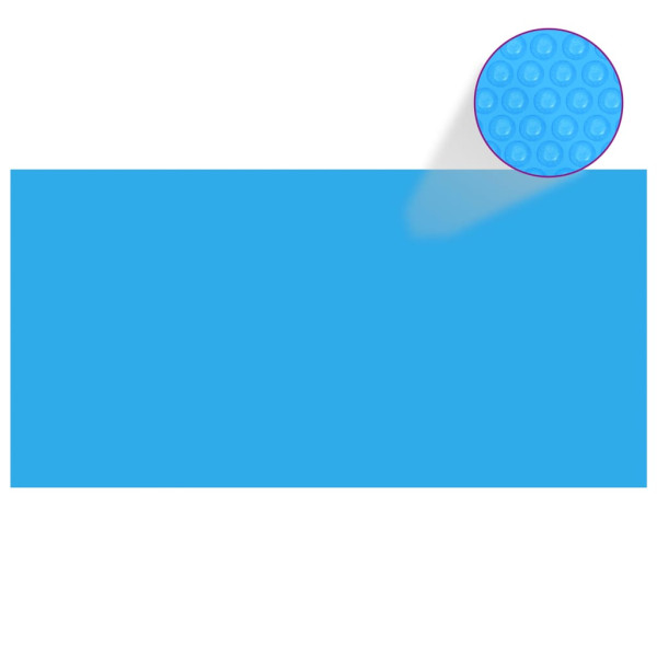 Cubierta de piscina PE azul 488x244 cm D