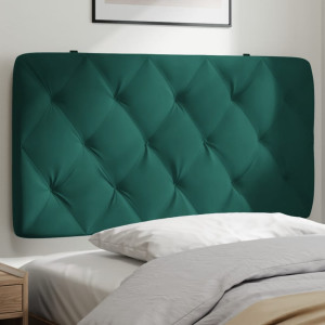 Cabeça de cama acolchada veludo verde escuro 100 cm D