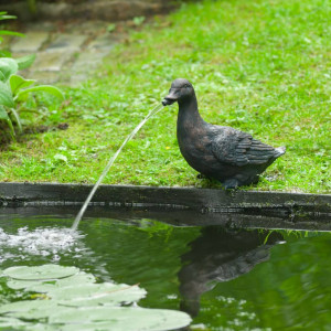 Ubbink Fuente de jardín con chorro y en forma de pato D