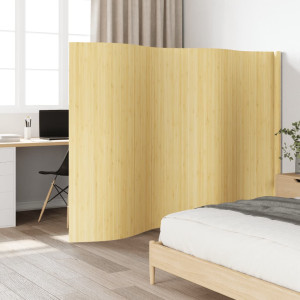 Tela divisória de bambu cor natural 165x400 cm D
