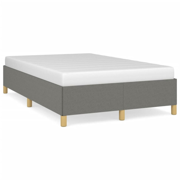 Estrutura de cama em tecido cinza escuro 120x190 cm D