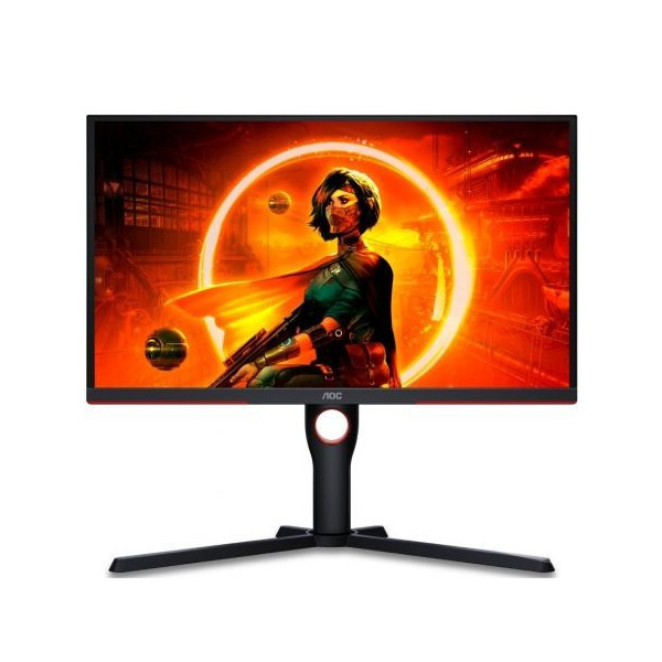 Monitor gaming aoc 25g3zm/bk 24.5'/ full hd/ 0.5ms/ 240hz/ va/ negro y rojo D