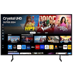 Smart TV SAMSUNG Crystal 65" LED 4K UHD UHD TU65DU7105 negro D