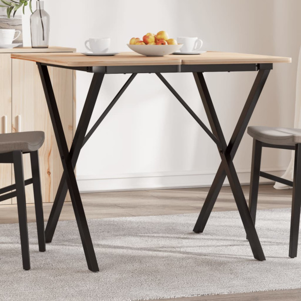 Patas de mesa de comedor estructura X hierro fundido 60x60x73cm D