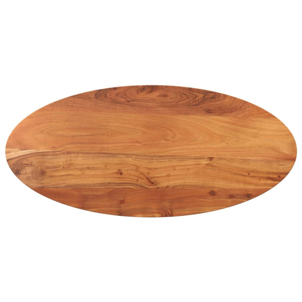 Tablero de mesa ovalado madera maciza de acacia 140x50x3.8 cm D