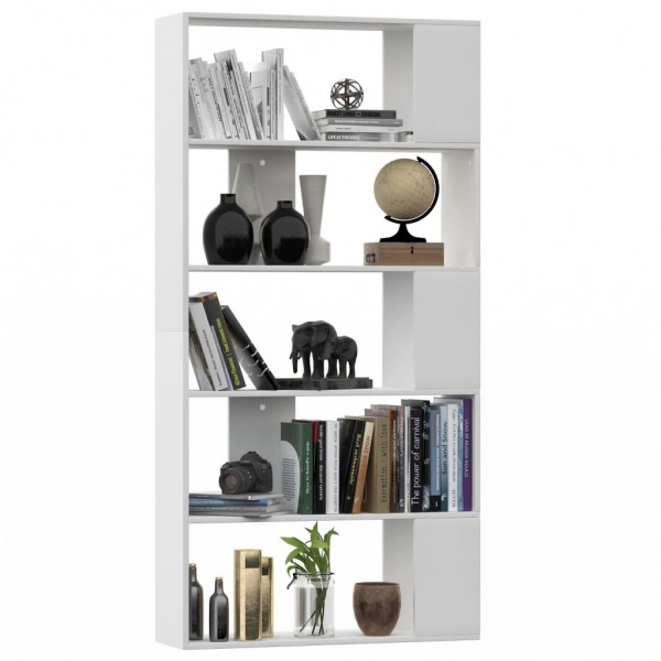 Prateleira/divisor madeira revestida branco 80x24x159cm D