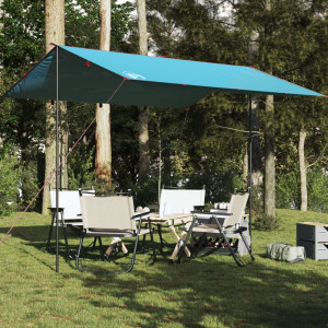 Lona de acampamento impermeável azul 360x294 cm D