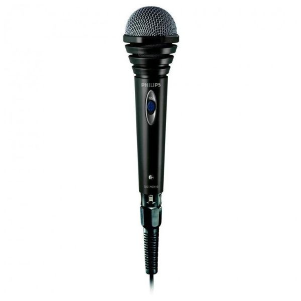 Microfone Philips SBCMD110 preto D