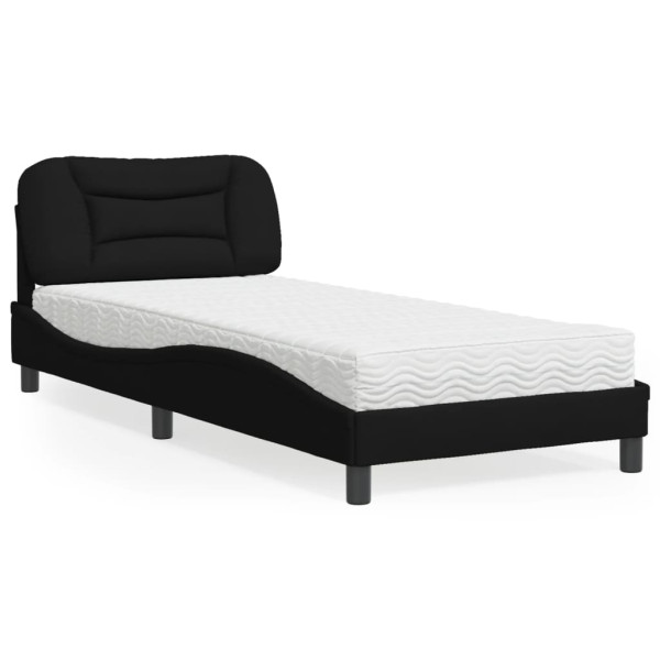 Cama com colchão de tecido preto 80x200 cm D