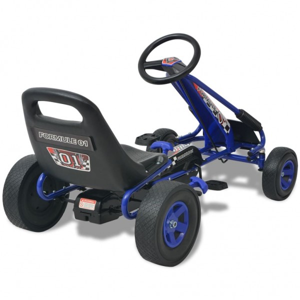 Kart con pedales asiento ajustable azul M 4