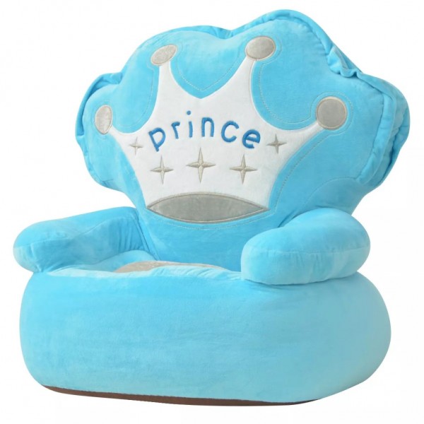 Silla de peluche para niños príncipe azul D