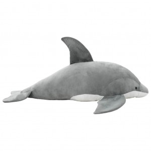 Delfín de peluche gris D