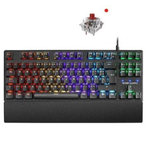 Teclado para jogos Mars Gaming MKXTKLRES preto D