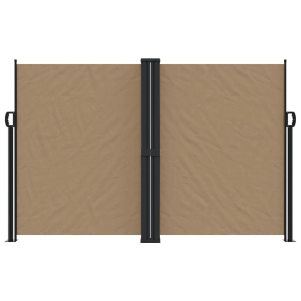 Toldo lateral retráctil gris taupe 160x600 cm M 3