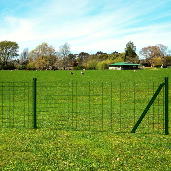 Cerca de aço verde Euro 10x0,8 m D