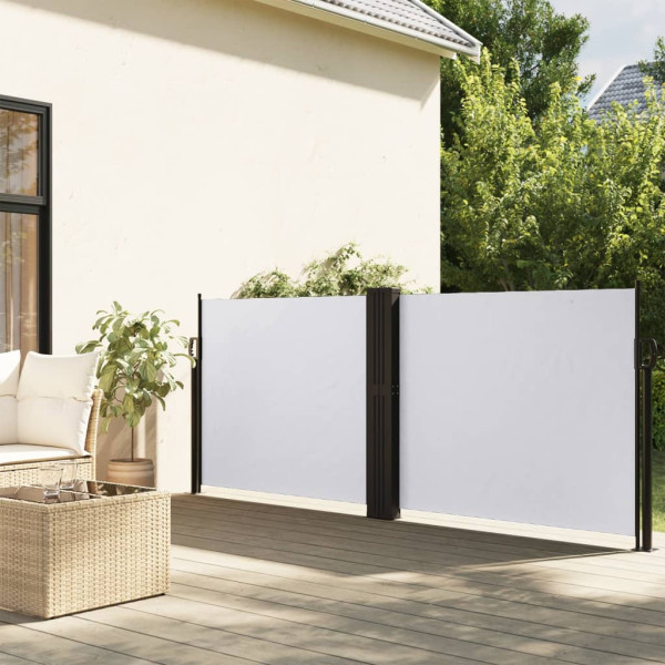 Toldo lateral retráctil blanco 120x1200 cm D