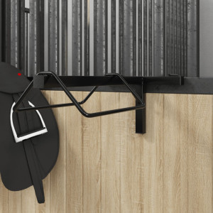 Soporte de silla de montura de pared hierro negro D