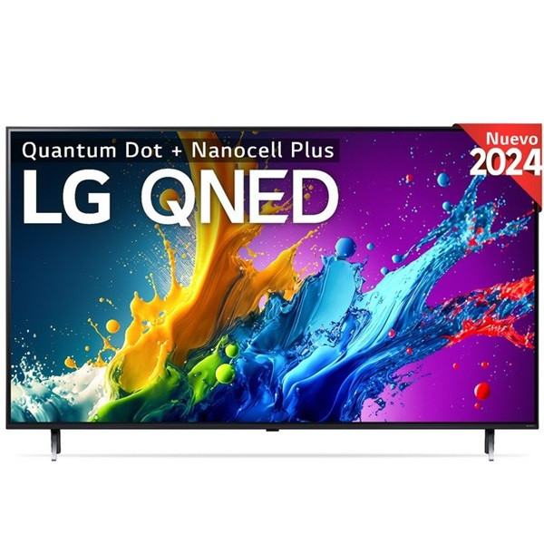 Smart TV LG 43" QNED UHD 4K 43QNED80T6A negro D