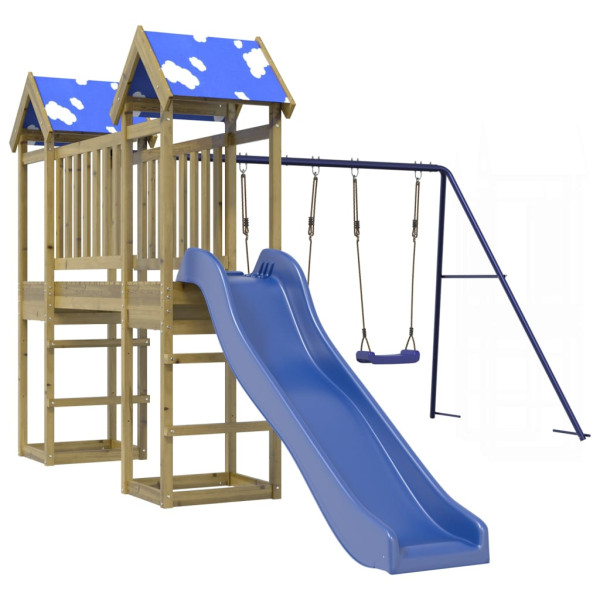 Parque infantil de exterior madera de pino impregnada M 2