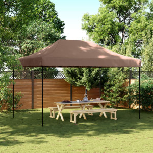 Tenda de festa dobrável pop-up marrom 440x292x315 cm D