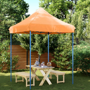 Tenda de festa dobrável pop-up laranja 200x200x306 cm D